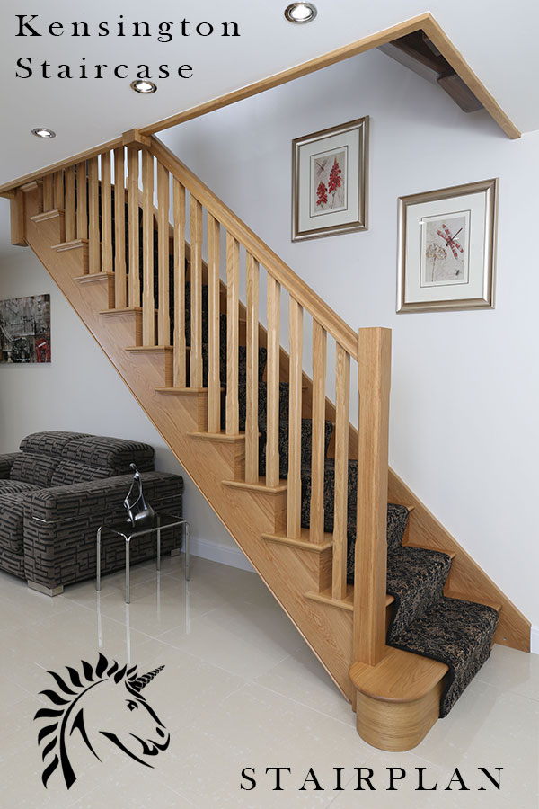 Kensington Oak Staircase Oak Cut String Staircases