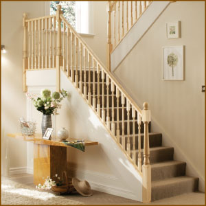 Pine Stair Balustrade