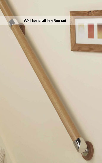 Wall handrail in a box set