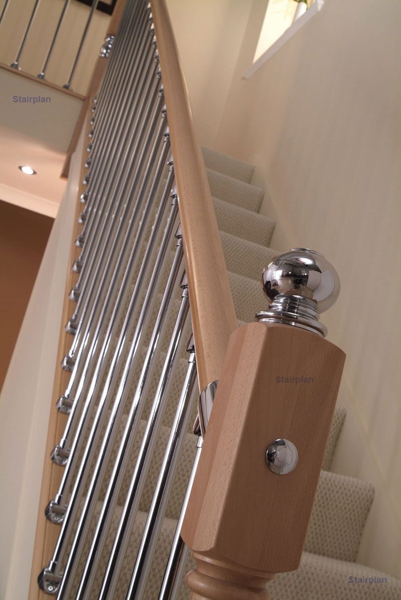 Axxys beech staircase close up