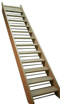 Oak openplan staircase with 40mm specification