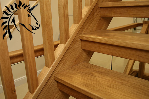 Oak Open Staircase detail