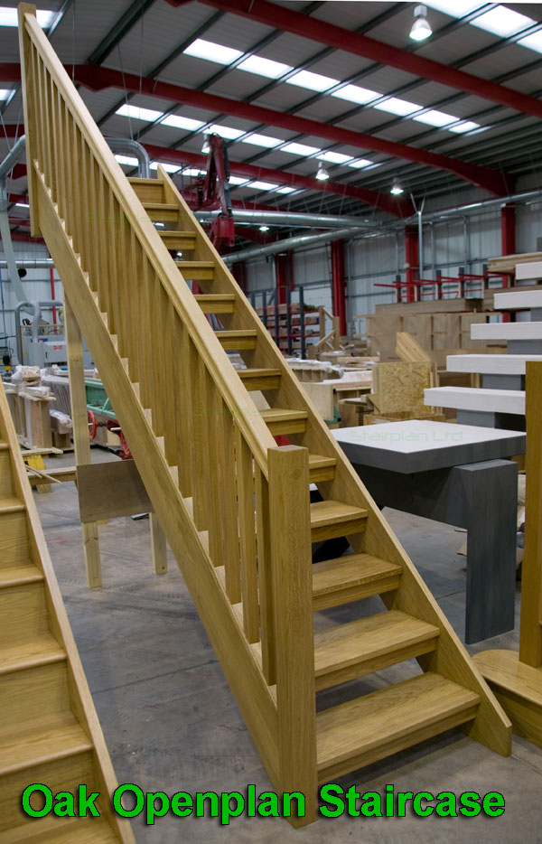 Oak Open Riser staircase