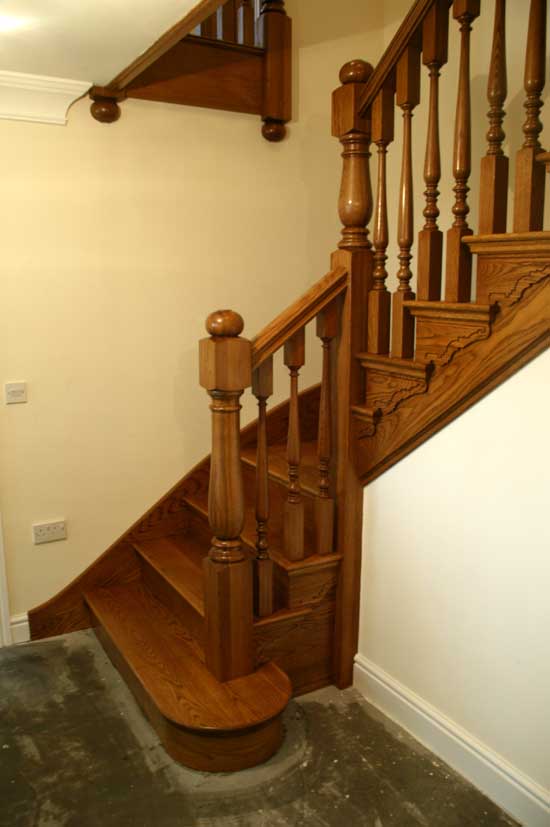 Prescott bespoke Oak staircase