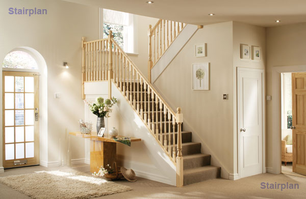 Pine tunred stair balustrades