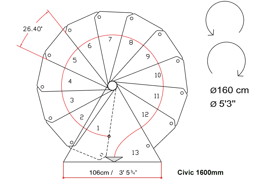 Spiral Staircase Size