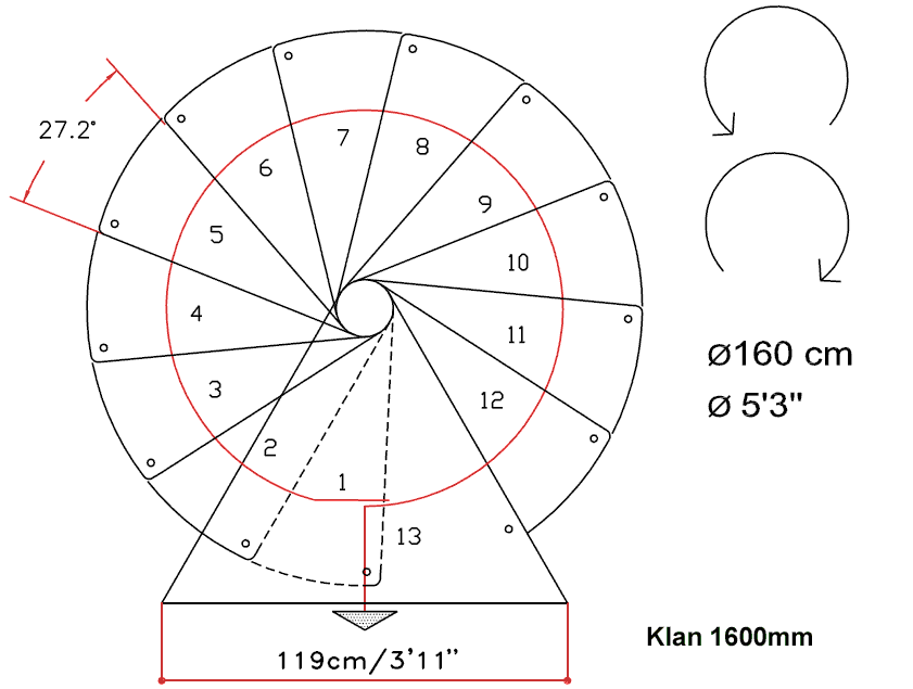 spiral staircase plans to build