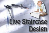 on screen staircase design