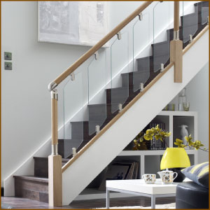 Fusion Stair Balustrade with Glass