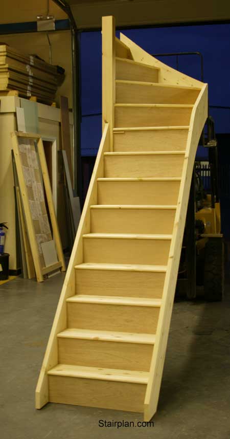 Popular Winder Staircase with a winder at the top