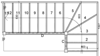 Stairway layout design