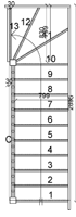 top winder staircase plan