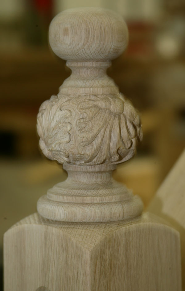 Carved Newel Post Cap