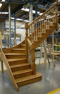 custom hand made oak staircases