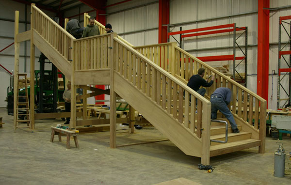 Large external staircase
