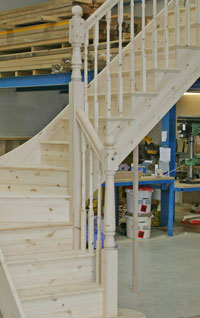 craftsmans pine staircase