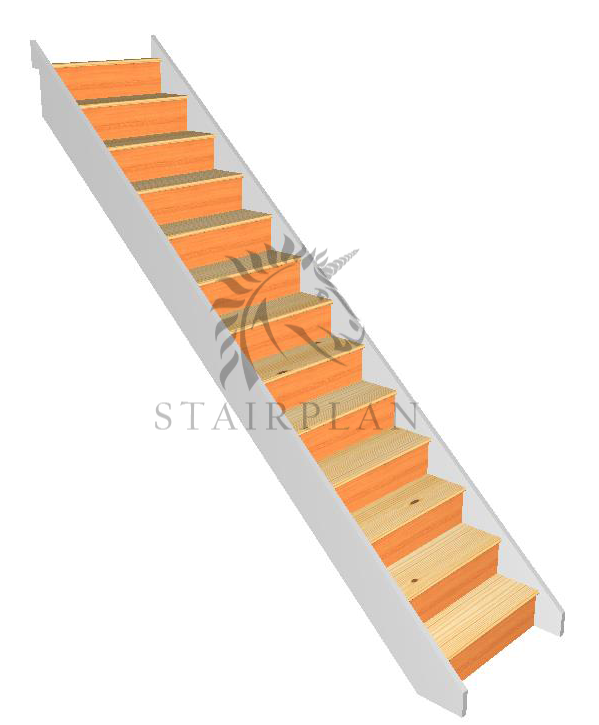 Craftsmans Pine Staircase pre primed stair strings