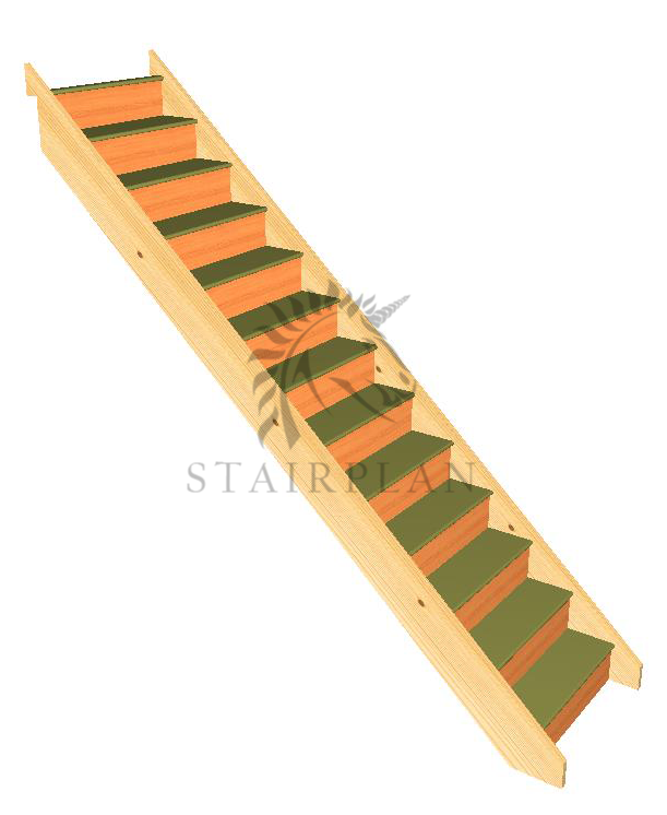 Basic Trade Range Staircase No Handrails