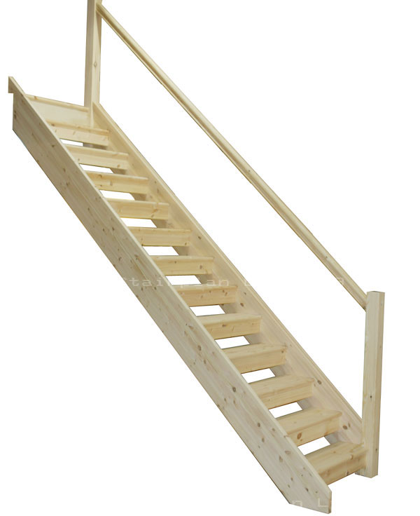 Pine Openplan Staircase
