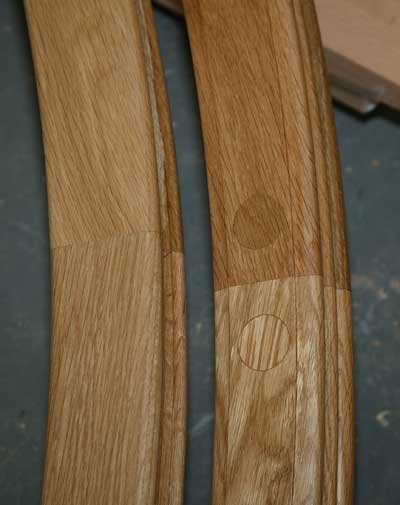 Photo showing the handrail joint