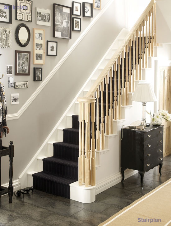 Ash Volute Handrail Classic Ash stair Balustrade