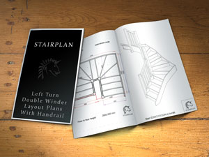 Anticlockwise therwise classed as left turning double winder staircase plans