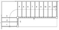 S2QL9N Quarter Landing Staircase
