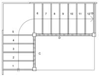 S4QL7N Quarter landing layout