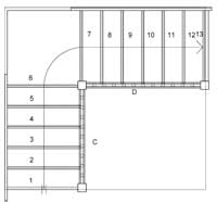 S5QL6N Quarter Landing Layout