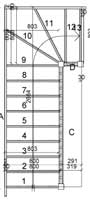 S8w31N Single winder staircase