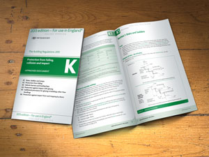 Staircase regulations for England revised part k for 2013