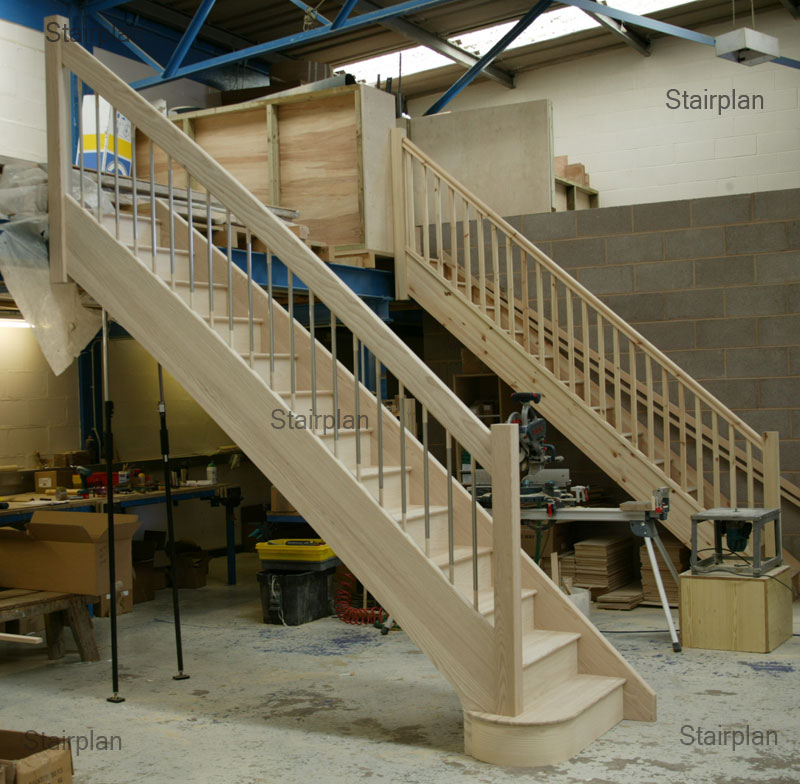 Ash Straight Staircase Feature Staircase