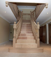 Flared staircases