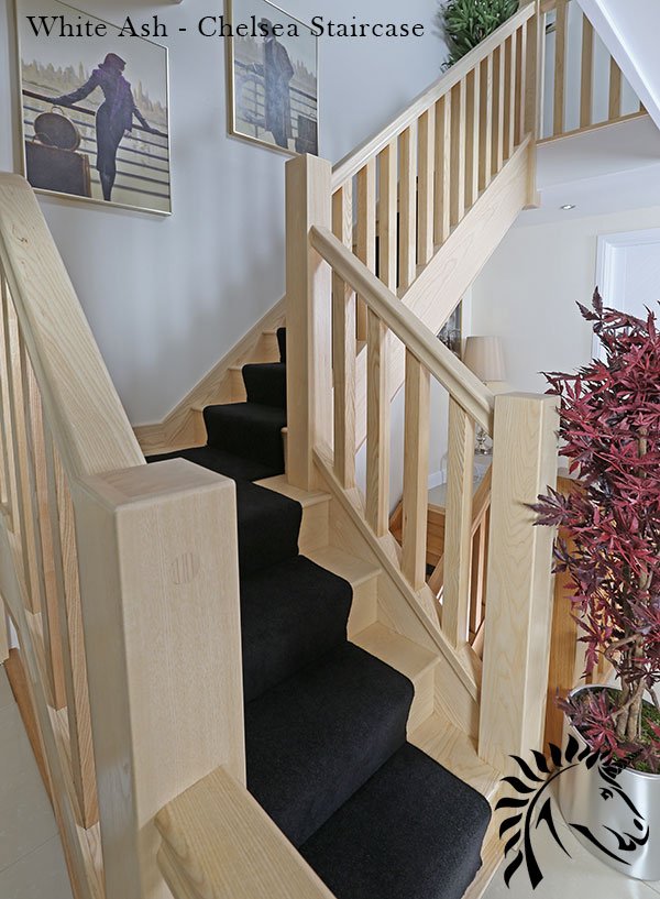 Chelsea white ash staircase design