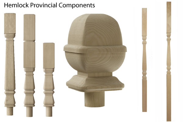 Provincial Hemlock stairparts