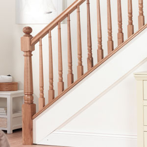 Tapered oak stair spindles range
