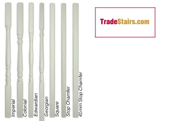 ready primed stair spindles