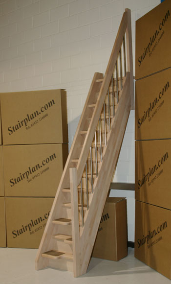 Beech 40 space saving staircase with european style handrail