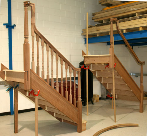 Hardwood stair strings