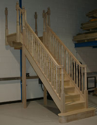 A look at the staircase from the left side