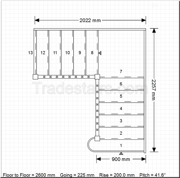 design quarter landing staircases