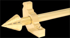 Arrow brass stair rods