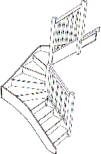 Right handr double screw winder staircase fix size offer