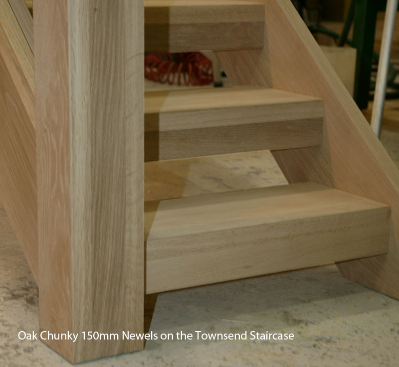 Chunky contemporary oak staircases