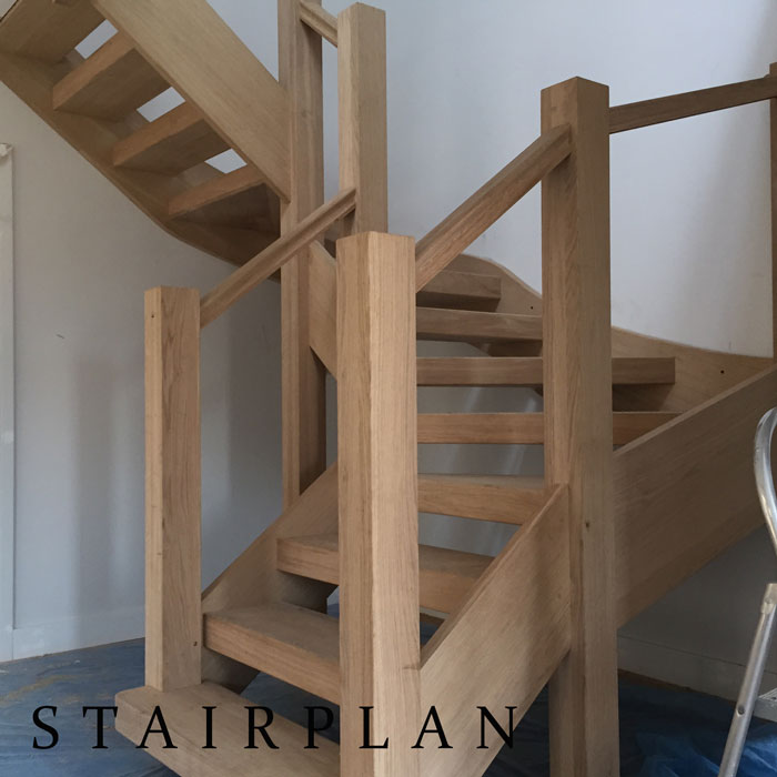 Luxury oak staircases like the Townsend winder staircase from stairplan