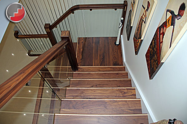 staircases in black walnut the new vogue staircase denver