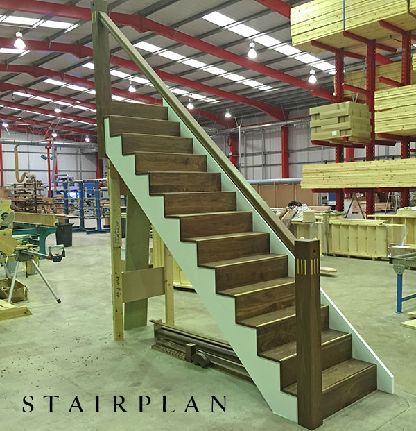 Denver Staircases in Black Walnut contemporary design