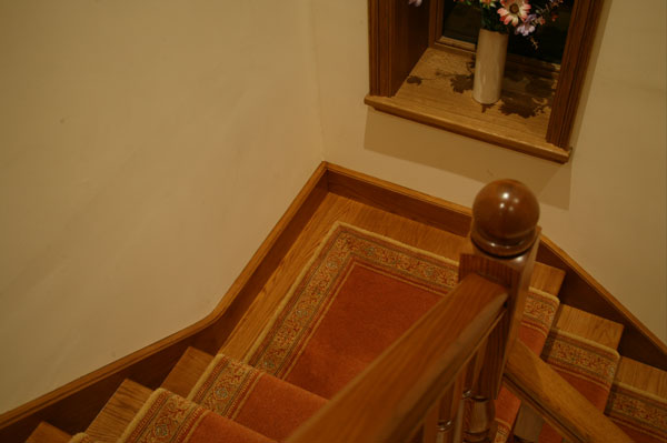 Quarter landing staircase detail