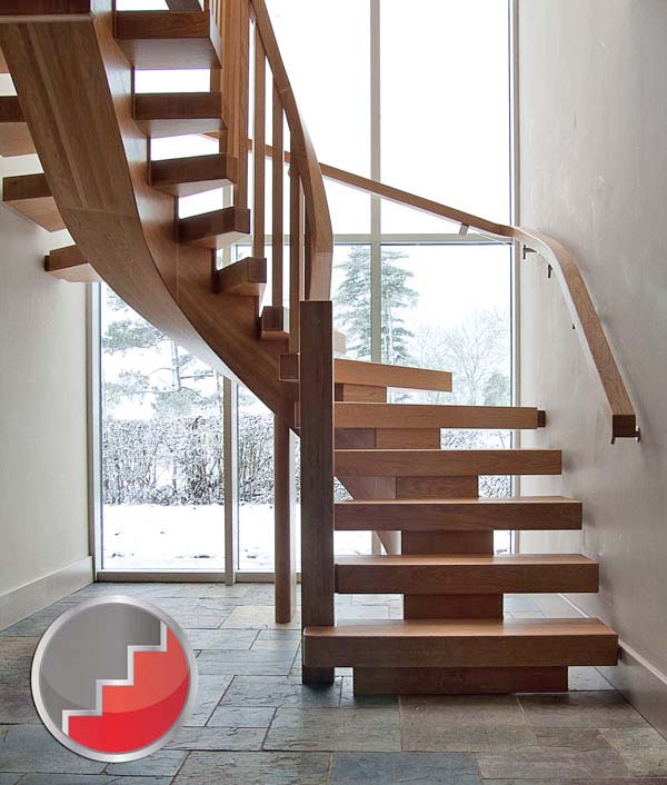Oak Curved Staircase