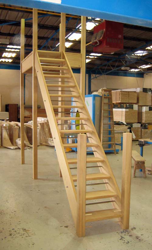 Iroko Hardwood external staircase